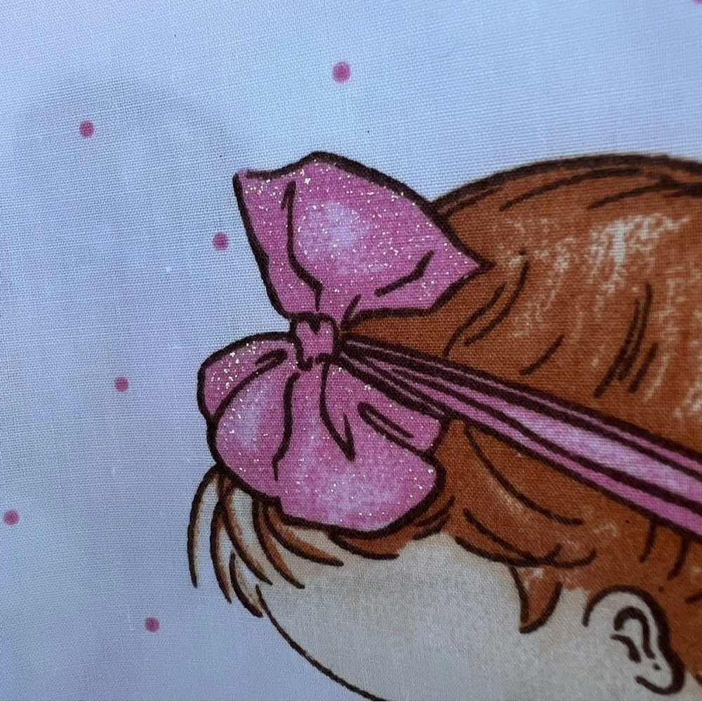 Daisy Kingdom Ballerina Babies #4342 4 Block Pillow Panel Glitter Pastel 36x46